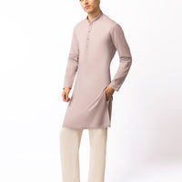 Cotton Lilac Kurta - J. Junaid Jamshed