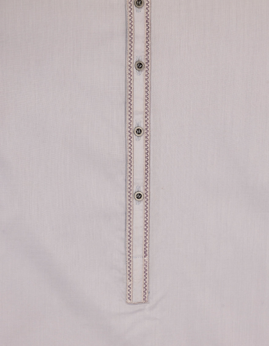 Cotton Lilac Kurta - J. Junaid Jamshed