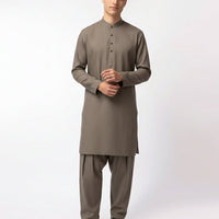 Blended Grey Shalwar Kameez - J. Junaid Jamshed