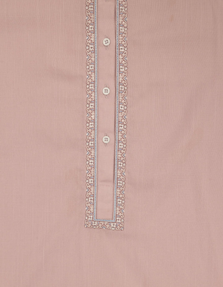 Polyester Light Pink Kurta Trouser - J. Junaid Jamshed