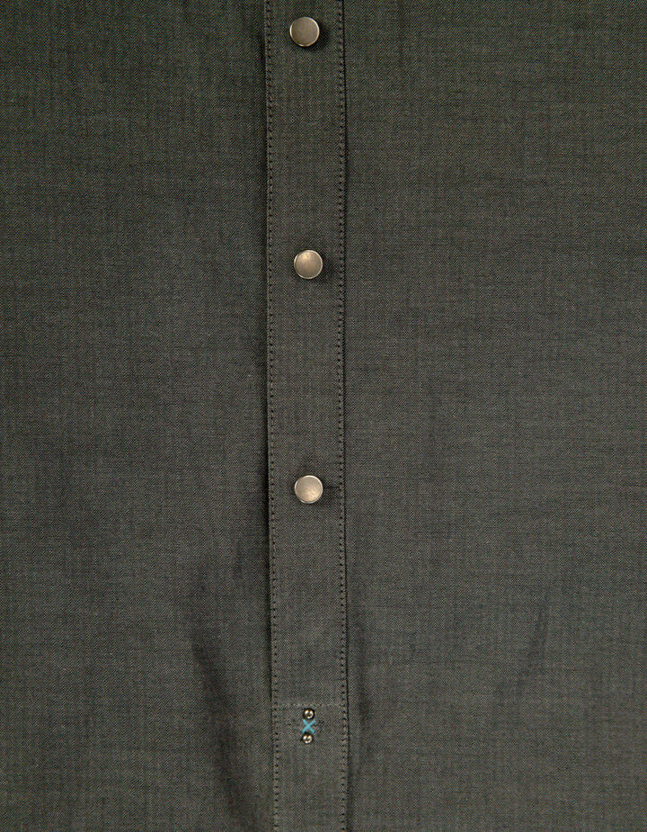 Cotton Grey Kurta Trouser - J. Junaid Jamshed