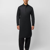 Blended Dark Green Shalwar Kameez - J. Junaid Jamshed