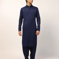 Blended Blue Shalwar Kameez - J. Junaid Jamshed