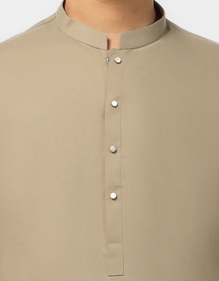 Blended Olive Shalwar Kameez - J. Junaid Jamshed
