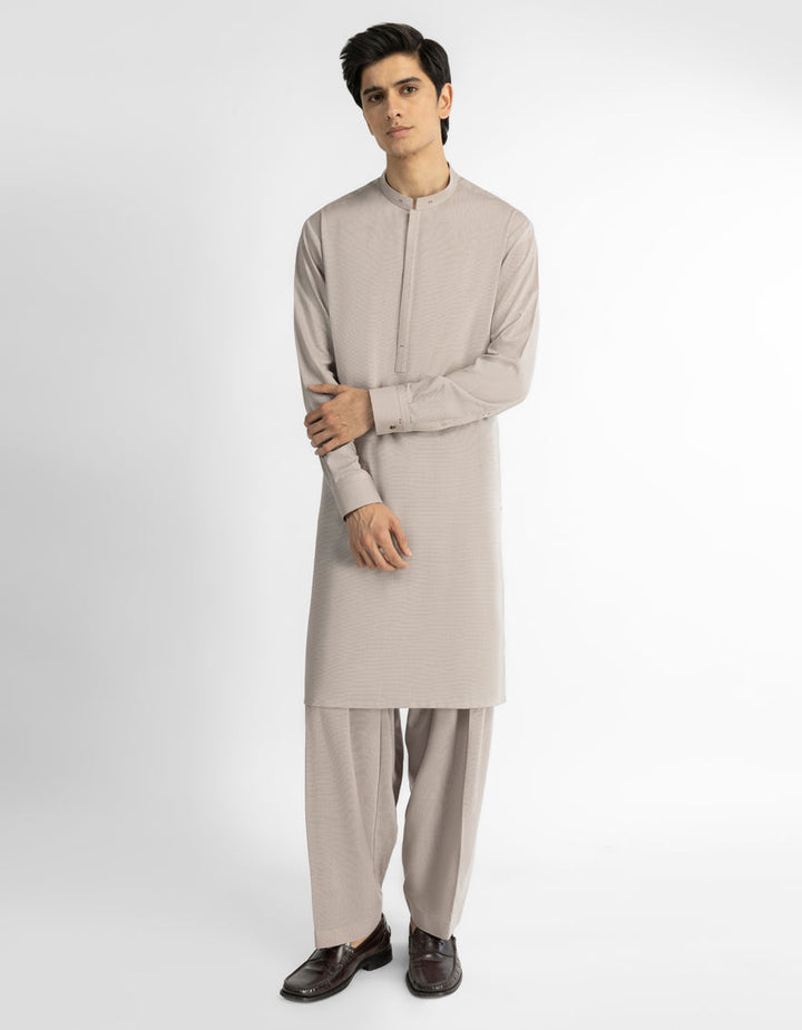 Blended Tea Pink Shalwar Kameez - J. Junaid Jamshed