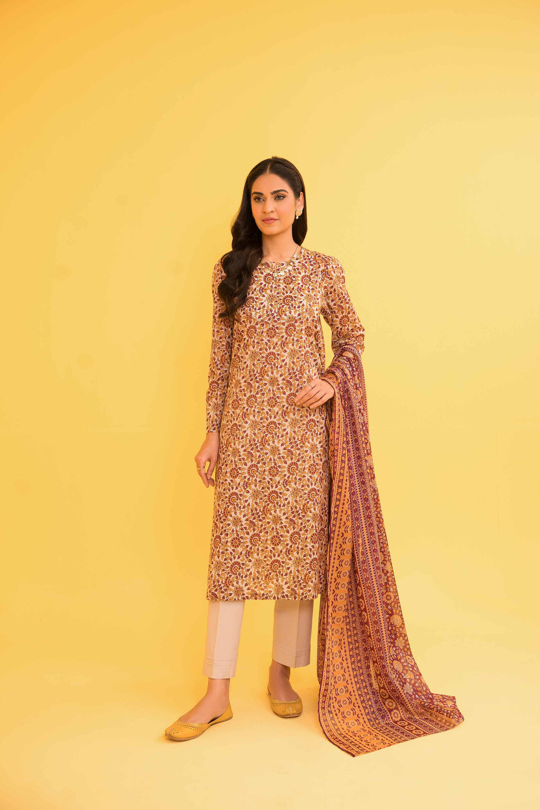 Lawn Multi Unstitched Suit - Nishat Linen