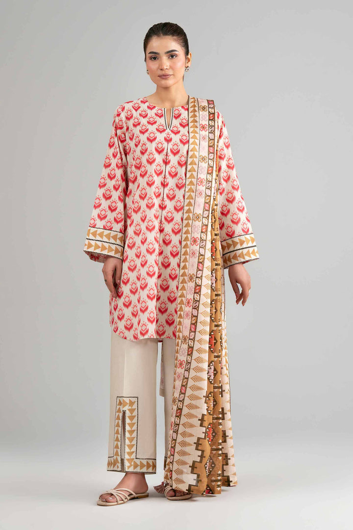 Lawn Multi Unstitched Suit - Nishat
