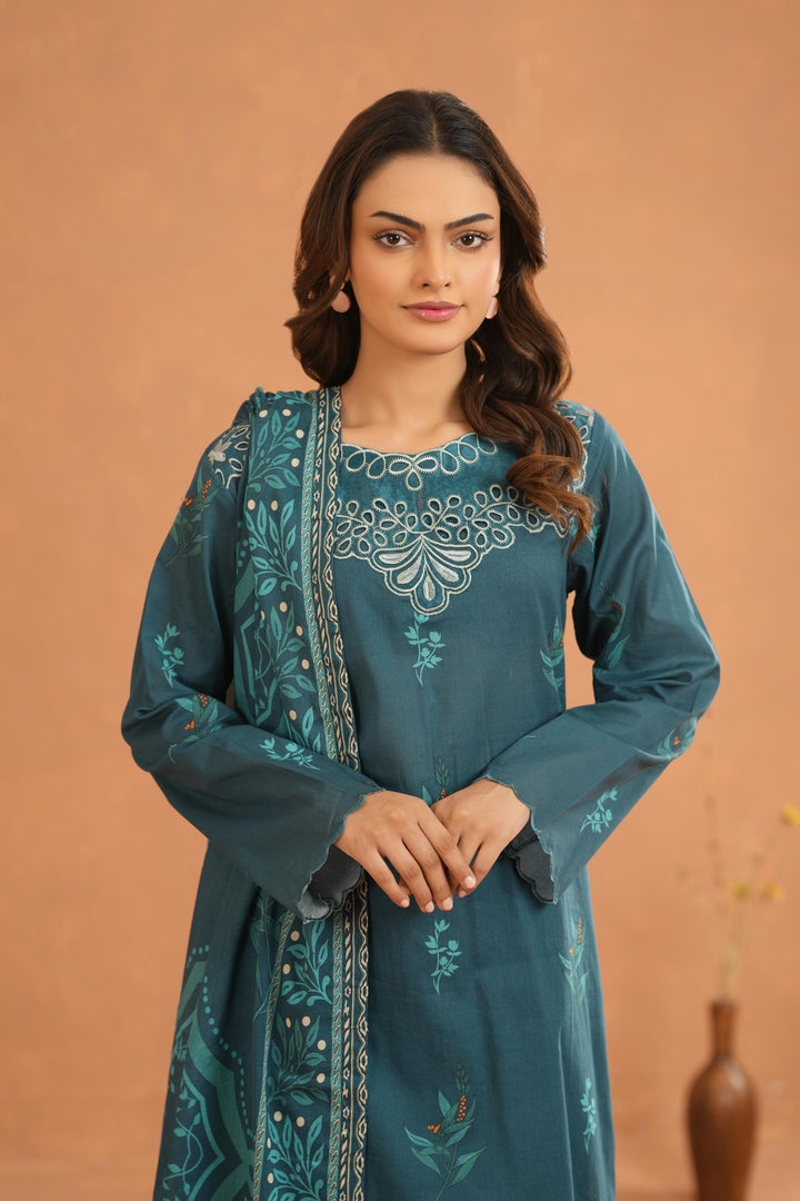 Lawn Midnight Stitched Suit - Nishat