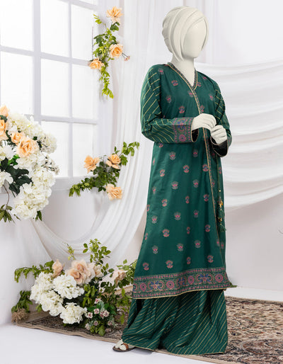 Lawn Green 2 Piece Stitched Suit - J. Junaid Jamshed