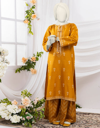 Lawn Brown 2 Piece Stitched Suit - J. Junaid Jamshed