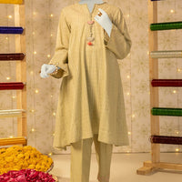 Dobby Green Stitched Suit - J. Junaid Jamshed