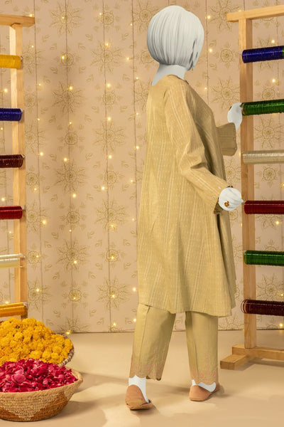 Dobby Green Stitched Suit - J. Junaid Jamshed