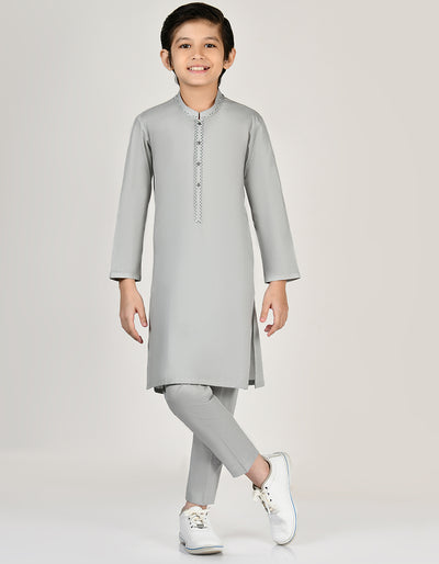 Cotton Light Green Shalwar Kameez - J. Junaid Jamshed