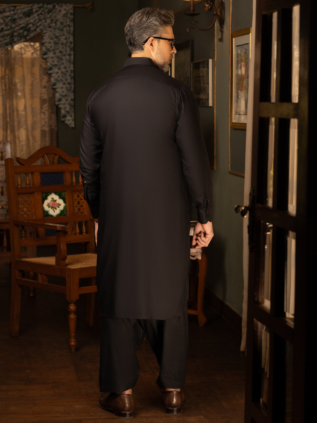 Cotton Black Shalwar Kameez - Almirah