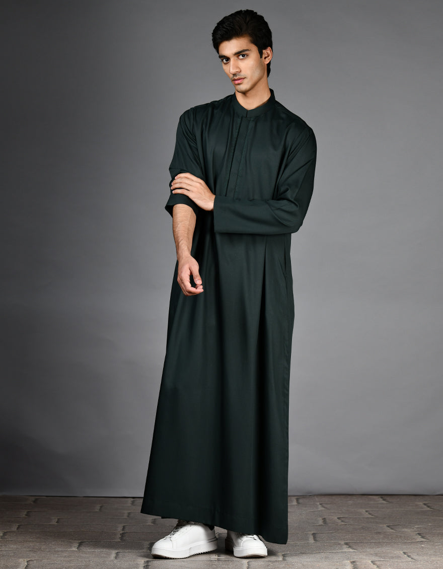 Blended Black Jubba - J. Junaid Jamshed