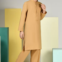 Blended Gold Shalwar Kameez - J. Junaid Jamshed