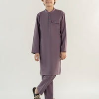 Blended Purple Kurta Trouser - J. Junaid Jamshed