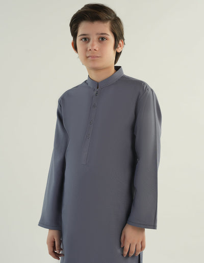 Blended Blue Shalwar Kameez - J. Junaid Jamshed