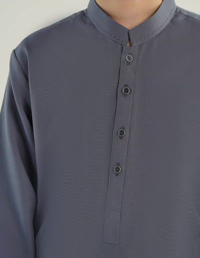 Blended Blue Shalwar Kameez - J. Junaid Jamshed