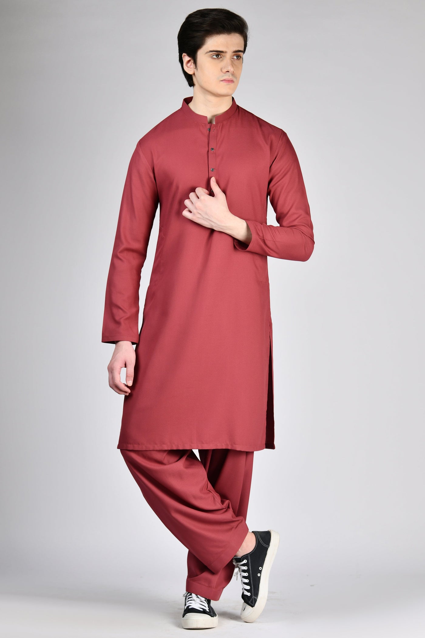 Blended Pink Shalwar Kameez - J. Junaid Jamshed