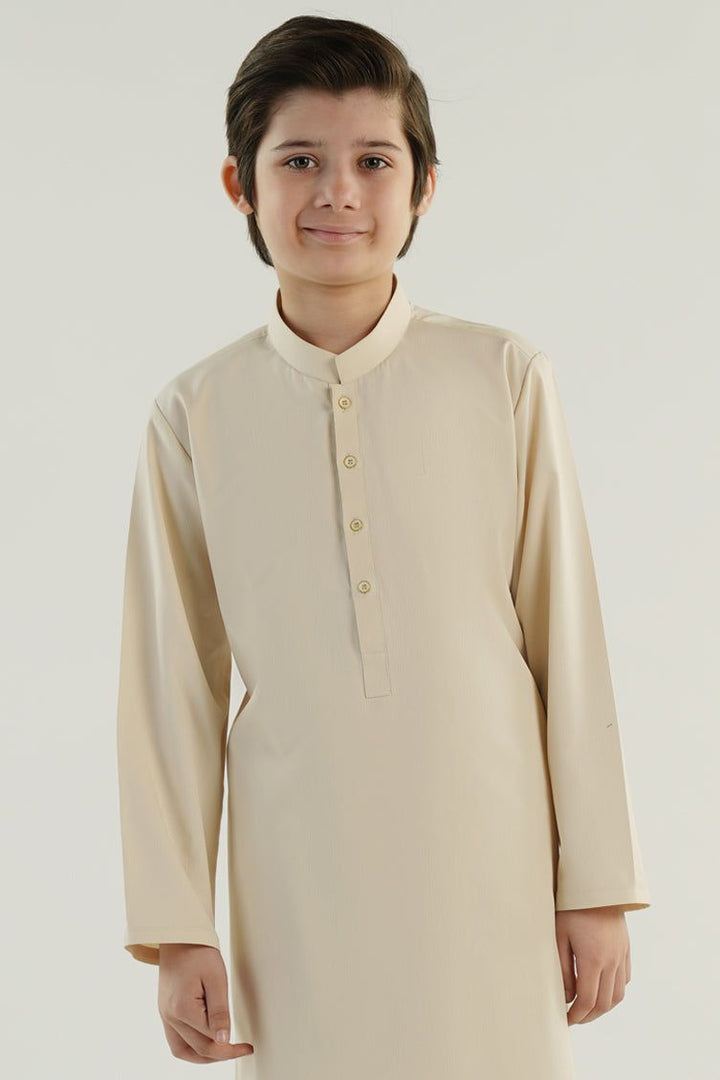 Blended White Kameez Shalwar- J. Junaid Jamshed