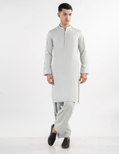 Blended Blue Kurta Trouser - J. Junaid Jamshed