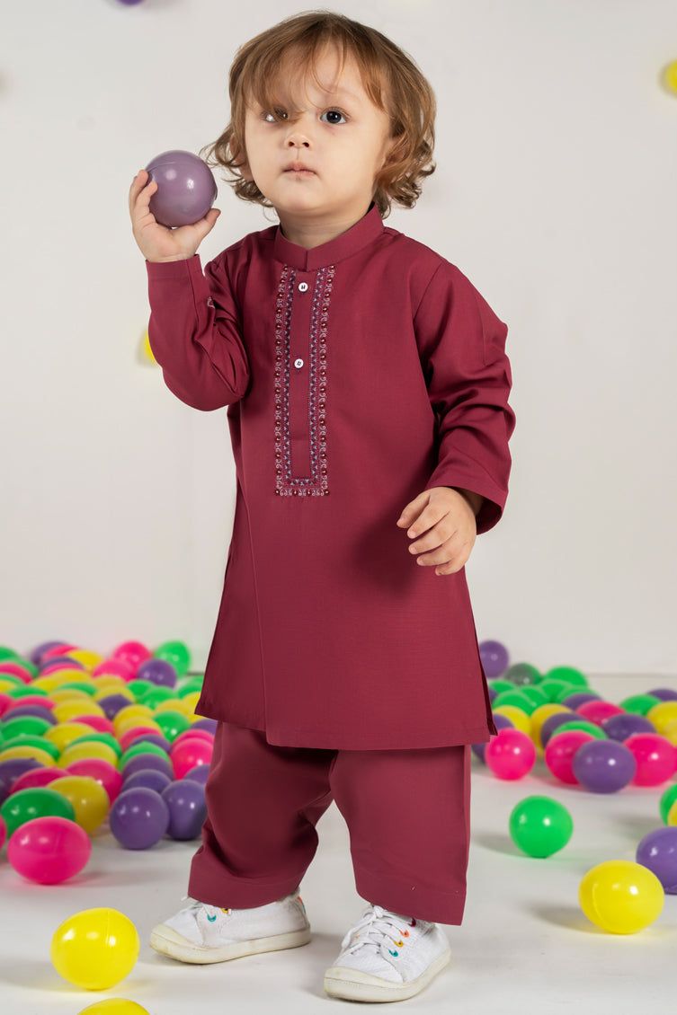 Blended Pink Shalwar Kameez- J. Junaid Jamshed