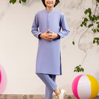 Blended Purple Kurta Trouser - J. Junaid Jamshed
