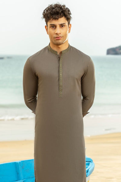 Blended Green Shalwar Kameez - J. Junaid Jamshed