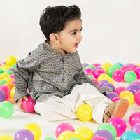 Cotton Grey Shalwar Kameez - J. Junaid Jamshed