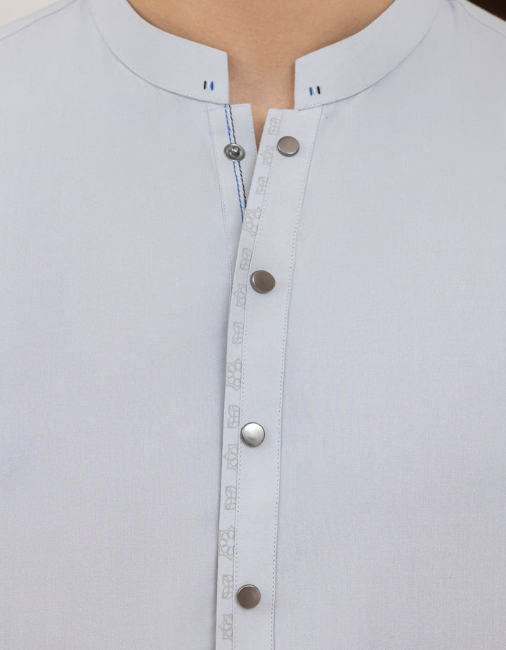 Blended Grey Kurta Trouser - J. Junaid Jamshed