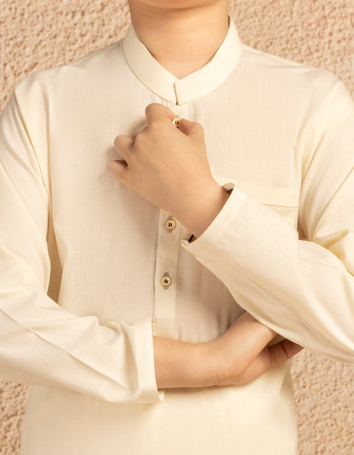Blended White Kurta Trouser - J. Junaid Jamshed