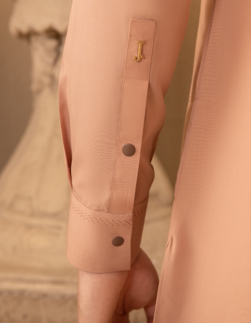 Blended Peach Shalwar Kameez - J. Junaid Jamshed