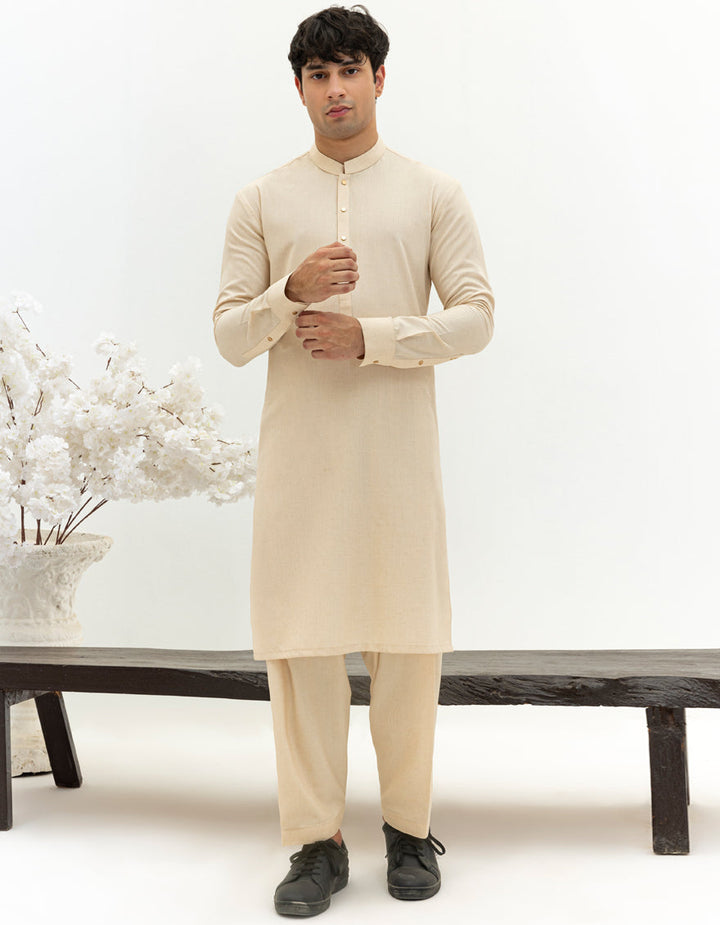 Blended Mint Green Shalwar Kameez - J. Junaid Jamshed