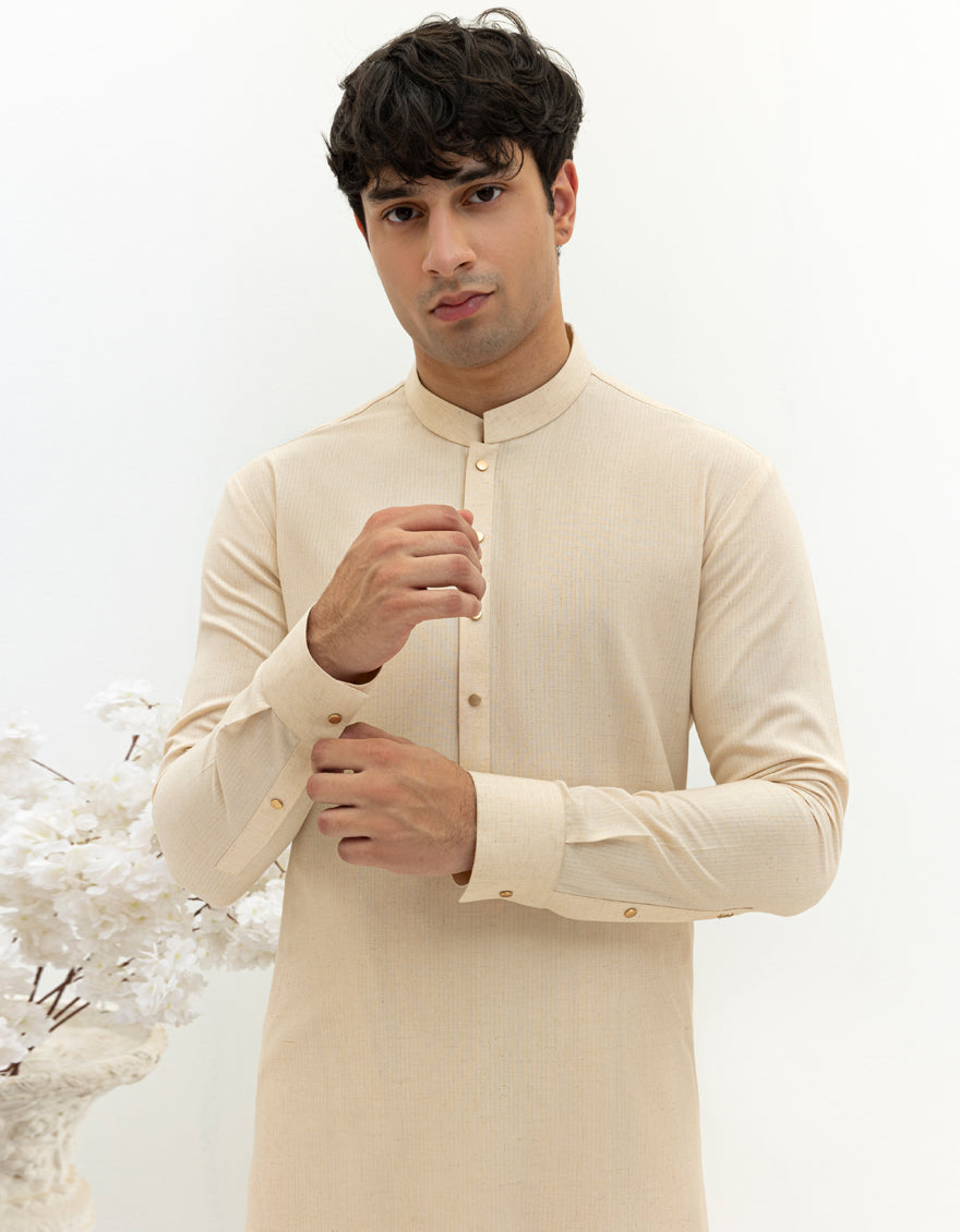 Blended Mint Green Shalwar Kameez - J. Junaid Jamshed