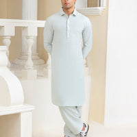Blended Fawn Shalwar Kameez - J. Junaid Jamshed