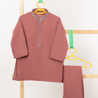 Blended Dark Pink Shalwar Kameez - J. Junaid Jamshed