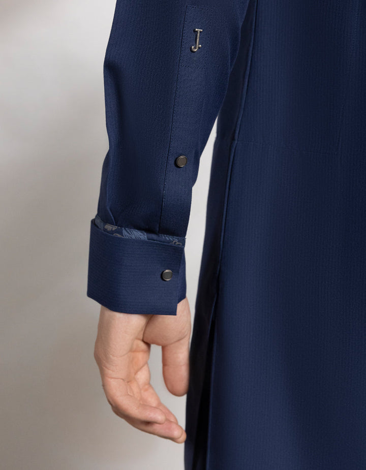 Polyester Blue Shalwar Kameez - J. Junaid Jamshed