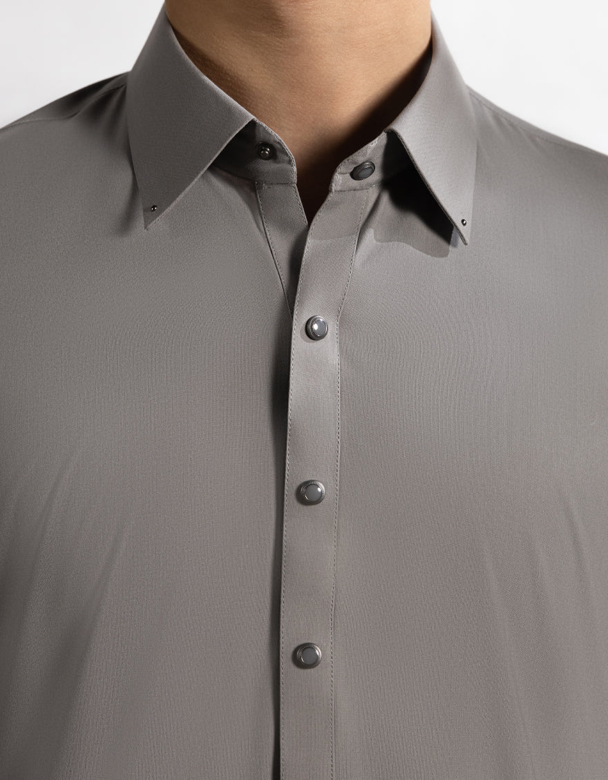 Blended Grey Shalwar Kameez- J. Junaid Jamshed