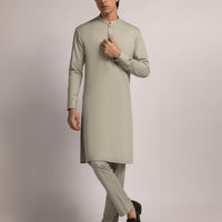 Blended Pistachio Kurta Trouser- J. Junaid Jamshed