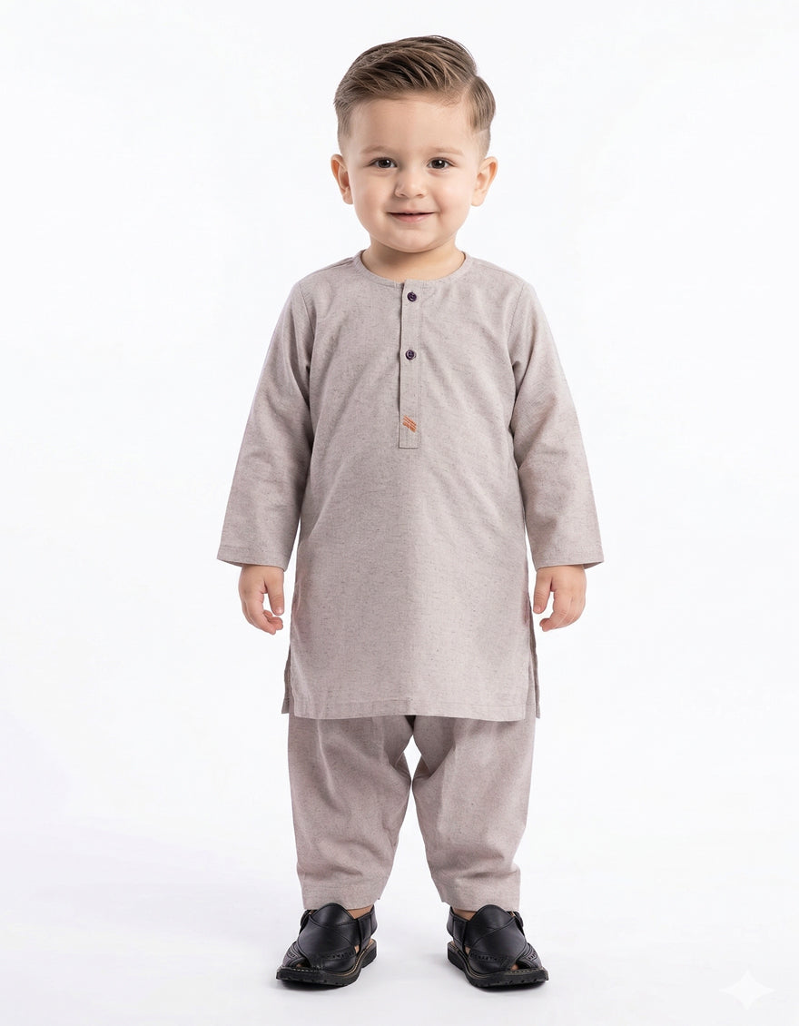 Polyester Light Purple Shalwar Kameez - J. Junaid Jamshed