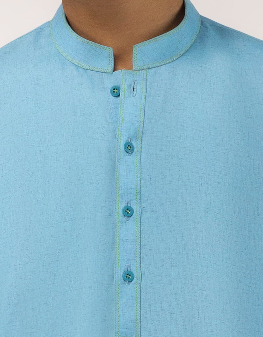 Polyester Ferozi Kurta Trouser- J. Junaid Jamshed