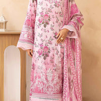 Lawn Pink Stitched Suit - Kesariya Vol III by Nureh