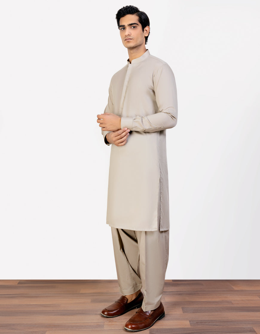 Cotton Sand Shalwar Kameez - J. Junaid Jamshed