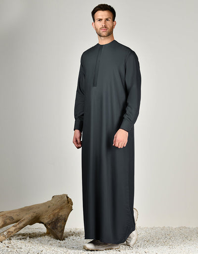 Blended Navy Blue Jubba - J. Junaid Jamshed