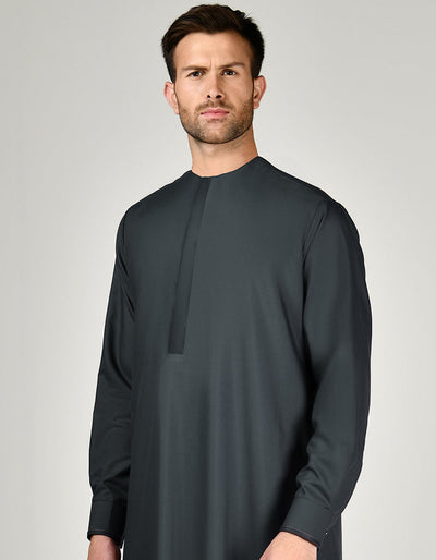 Blended Navy Blue Jubba - J. Junaid Jamshed