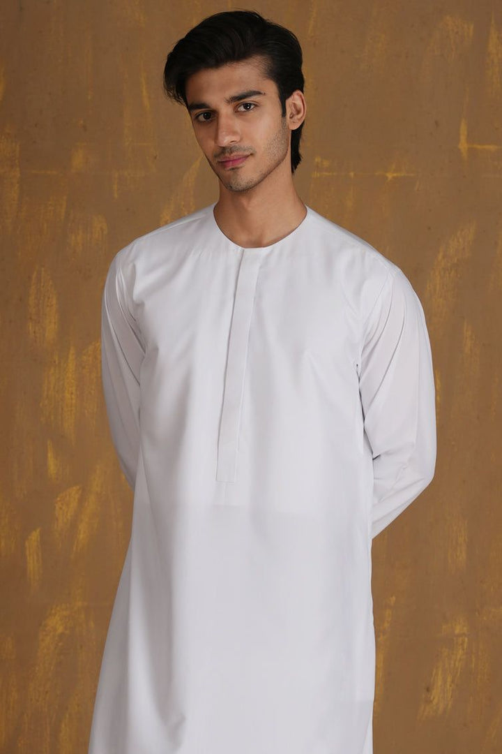 Blended Off White Jubba - J. Junaid Jamshed