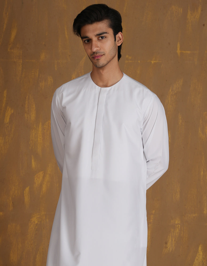 Blended Off White Jubba - J. Junaid Jamshed