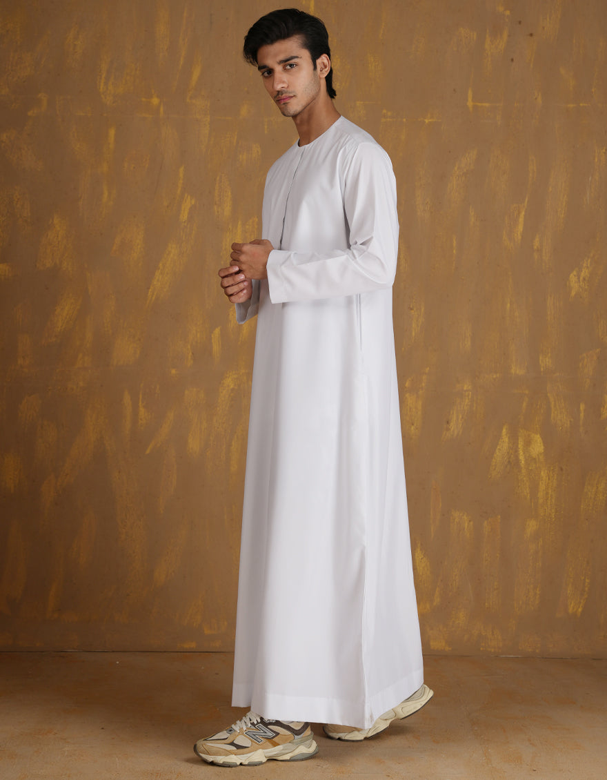 Blended Off White Jubba - J. Junaid Jamshed