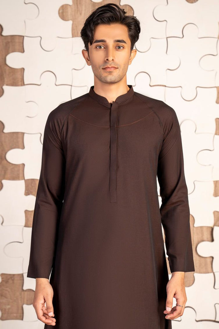 Blended Brown Jubba - J. Junaid Jamshed